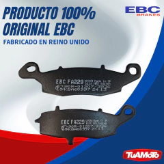 PASTILLA DE FRENO DELANTERO FA229 VERSYS KLE 650 07-14 ER6N NINJA VSTROM 650/1000 EBC - Tuamoto Mayorista