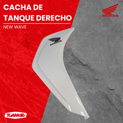 CACHA TANQUE DERECHA BLANCA NH138 HONDA NEW WAVE - Tuamoto Mayorista