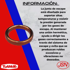 JUNTA DE ESCAPE TITAN 150 GROWSUN JUSANI - Tuamoto Mayorista