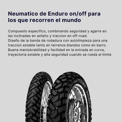 CUBIERTA 90/90-21 ENDURO 3 SAHARA METZELER - Tuamoto Mayorista