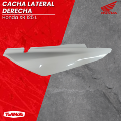 CACHA LATERAL DERECHA HONDA XR 125L BLANCA - Tuamoto Mayorista