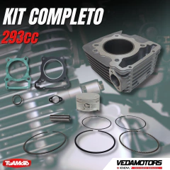 KIT CILINDRO/PISTON POTENCIADO A 293CCTWISTER/TORNADO VEDAMOTORS - Tuamoto Mayorista