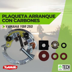 PLAQUETA ARRANQUE CON CARBONES YAMAHA YBR 250 TECH - tienda online