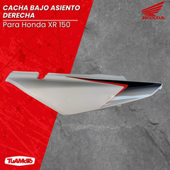 CACHA BAJO ASIENTO DERECHO BLANCO HONDA XR150L - tienda online