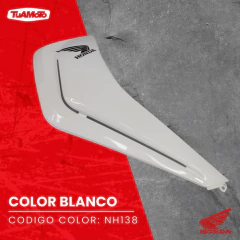 CACHA TANQUE DERECHA BLANCA NH138 HONDA NEW WAVE - tienda online
