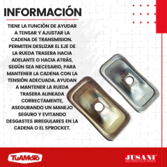 PAR TAPAS HORQUILLON ESTIRA CADENA TORNADO JUSANI - tienda online