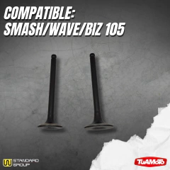 JUEGO VALVULAS ADMISIÓN Y ESCAPE GILERA SMASH/WAVE/BIZ 105 - tienda online