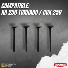 JUEGO VALVULAS ADMISIÓN Y ESCAPE HONDA XR250/TORNADO/CBX 250 - tienda online