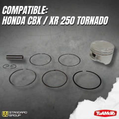 KIT PISTON COMPLETO HONDA CBX/XR 250 TORN. (0.25) W.STANDARD - tienda online