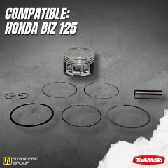 KIT PISTON COMPLETO HONDA BIZ 125 52.4 (0.25) - tienda online