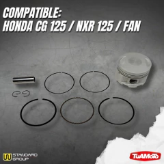 KIT PISTON COMPL. HONDA CG125/NXR 125/FAN (STD) W.STANDARD - tienda online