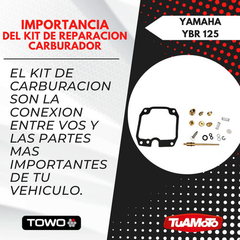 KIT REPARACIÓN CARBURADOR YBR125 - tienda online