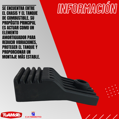 GOMA AMORTIGUADOR TANQUE YAMAHA YBR125 CATI - tienda online