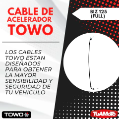 CABLE ACELERADOR HONDA BIZ 125 (FULL) TOWO - tienda online