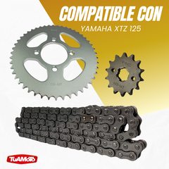 KIT DE TRANSMISIÓN XTZ 125 48/14-118 428HS PRO-CHAIN GOLD - tienda online