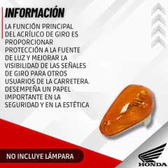 ACRILICO GIRO DELANTERO DERECHO HONDA NEW TITAN - Tuamoto Mayorista