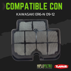FILTRO DE AIRE KAWASAKI ER6-N (2009/2012) HIFLO - tienda online