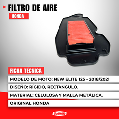 FILTRO DE AIRE HONDA NEW ELITE 125 - tienda online