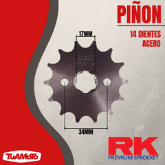 Imagen de KIT TRANSMISIÓN HONDA CB190 428/45-14 132E RK