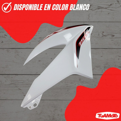 Imagen de CACHA TANQUE DERECHA HONDA XR 150L BLANCA