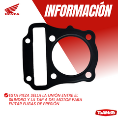 Imagen de JUNTA TAPA DE CILINDRO HONDA CB 125 / CB1