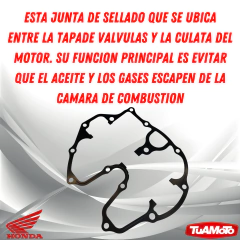 Imagen de JUNTA TAPA DE VALVULAS HONDA NX4 FALCON 