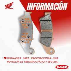 Imagen de PASTILLAS DE FRENO DELANTERAS HONDA TRANSALP XL650V