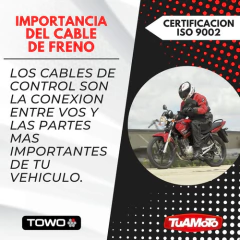 CABLE FRENO COMPLETO HONDA WAVE TOWO - Tuamoto Mayorista