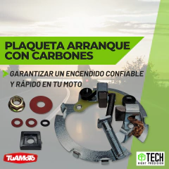 PLAQUETA ARRANQUE CON CARBONES YAMAHA YBR 250 TECH