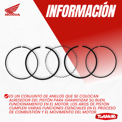 Imagen de AROS DE PISTON ESTÁNDAR HONDA TWISTER
