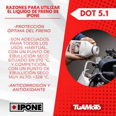 LIQUIDO PARA FRENO BRAKE DOT 5.1 500ML - tienda online