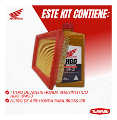KIT FILTRO AIRE ORIGINAL Y ACEITE HGO SEMI SINTETICO NXR BROSS 125 - comprar online