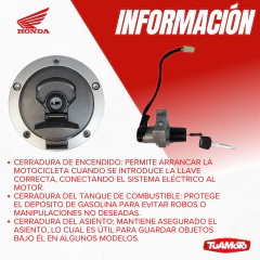 Imagen de KIT DE CERRADURAS HONDA CB 250/2023