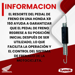 Imagen de RESORTE PEDAL FRENO HONDA XR 150