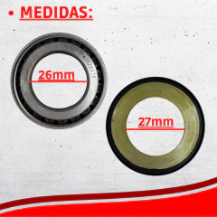 Imagen de KIT RULEMAN DIRECCION TORNADO/XR 125/XR 150/CRF 230 PRO FACTORY