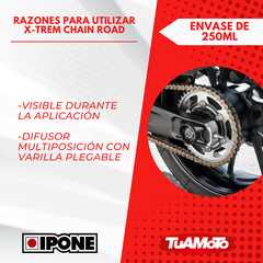 Imagen de LUBRICANTE PARA CADENA IPONE X-TREM ROAD 250ML