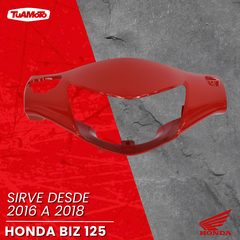 CARCAZA CUBRE FAROL HONDA BIZ 125 ROJA R363R FRENO A DISCO