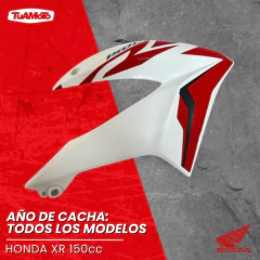 CACHA TANQUE DERECHA HONDA XR 150L BLANCA
