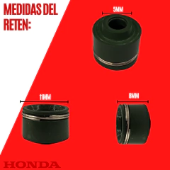RETEN DE VALVULA 5 MM. HONDA