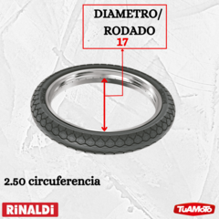 CUBIERTA 2.50-17 PD29 RINALDI