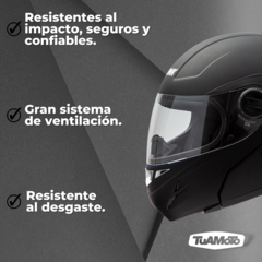 CASCO REBATIBLE HAWK RS5 FLIP UP NEGRO MATE