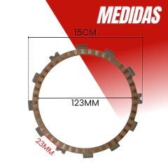 DISCO DE EMBRAGUE HONDA CRF 450 11/15-XR 650 00/07
