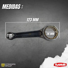 BIELA COMPLETA HONDA BIZ 100/WAVE/SMASH CORTA (94x13)