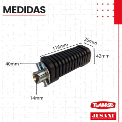 JUEGO PEDALINES TRASEROS WAVE/TRIP/SMASH X 2 JUSANI