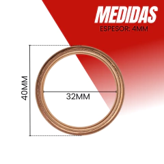 Imagen de JUNTA DE ESCAPE HONDA XR 125L / XR 150 / XR 190