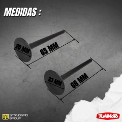JUEGO VALVULAS ADMISIÓN Y ESCAPE GILERA SMASH/WAVE/BIZ 105