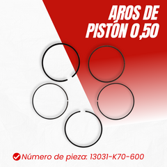 AROS DE PISTON 0.50 HONDA CB 190 - comprar online
