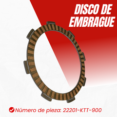 DISCO DE EMBRAGUE HONDA STORM / XR 125L-150L/ CB 125 - comprar online