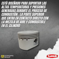 KIT PISTON COMPLETO CABEZA PLANA GILERA SMASH 52.4 ESTÁNDAR - comprar online