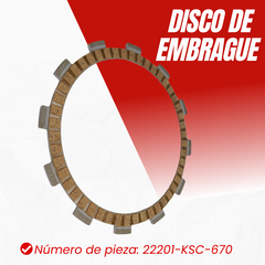 DISCO DE EMBRAGUE HONDA CRF 250R / 250X - comprar online